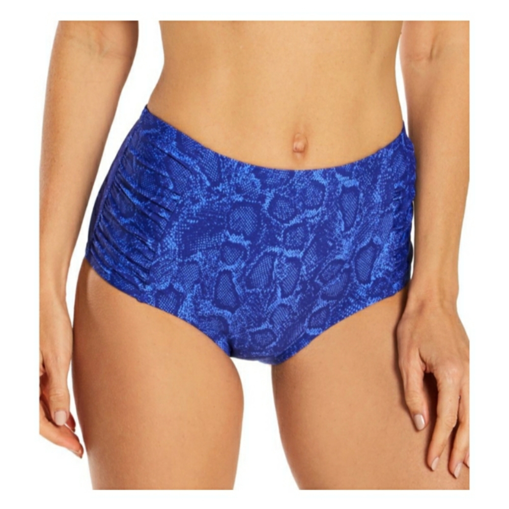 Smart & Sexy women's standard high waisted bikini bottom with side ruching